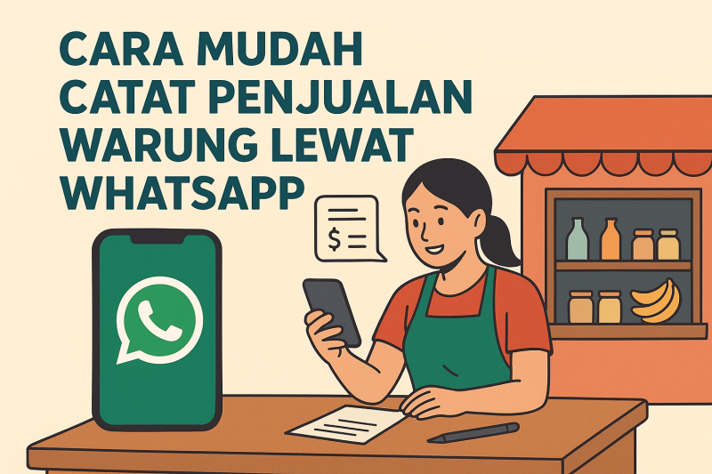 Cara Mudah Catat Penjualan Warung Lewat WhatsApp